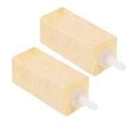 DIYEAH Accessoire pour Écumeur de Protéines 2pcs en Bois Naturel pour Aquarium Marin, Petite Taille et Remplacement D'oxygène, pour Culture Hydroponique
