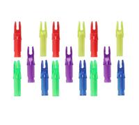 DIYEAH Accessoires D'archerie 15pcs en Plastique pour Queue de Flèche, Design Lisse et Équilibré, pour Entraînement et Pratique de Tir à l'arc Couleur Couleur Aléatoire Plusieurs Styles