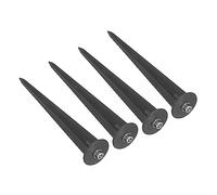 DIYEAH Accessoires de Poteaux d'Éclairage LED pour Spots Solaires Étanche et Pratique Poteaux d'Insertion pour et Terrains Lot de 4