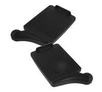 DIYEAH Accessoires pour Fauteuil Roulant Pédales en Plastique Noires Légères et Robustes pour Utilisation Intérieure et Extérieure, Adaptées aux Seniors Gauche et Droite