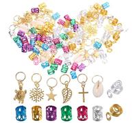 DIYEAH Accessoires pour Tresses en Alliage d'Aluminium 150Pcs Bijoux de Cheveux Délicats et Uniques pour Femmes et Filles Ductilité et Résistance pour Coiffure DIY