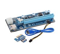 DIYEAH Adaptateur Bleu Compatible Ordinateur Portable USB Connexion Rapide et Circuit Imprimé PCB Mini Pci-e vers Pci-e X16 pour Carte Graphique Externe