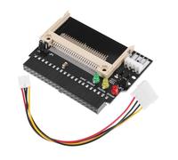 DIYEAH Adaptateur Compact Flash Support DMA vers IDE 40 Broches CF I/II avec Indicateurs LED Câble d'alimentation IDE Inclus, Plastique Noir Solide pour Disque Dur Interne