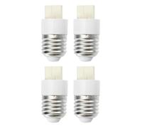DIYEAH Adaptateur d'ampoule 4 pièces : convertisseur de douille E27 vers G9, culot à vis pour ampoule utilitaire, pour la maison, le bureau, les fêtes, les festivals, les décorations