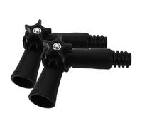 DIYEAH Adaptateur D'angle Rotatif 2 Pcs pour Manche à Balai Fileté Américain, Embout de Charnière en Métal Solide Compatible Plumeau Extérieur, Brosse à Vitres et Nettoyage en Hauteur