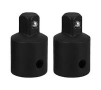 DIYEAH Adaptateur de Douille 1/2 vers 3/8 en Acier au Vanadium, 2 Pièces, Convertisseur Compact pour Clé Dynamométrique et Outils Électriques à Douilles, Réducteur D’impact Léger 52 G,