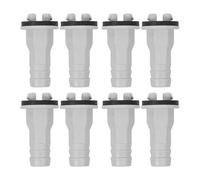 DIYEAH Adaptateur de tuyau de vidange pour climatiseur, 8 pièces, connecteur de tuyau de vidange 15 mm, raccord droit pour climatiseurs mini-split et de fenêtre