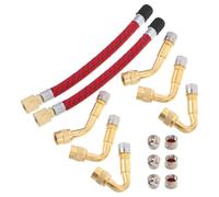 DIYEAH Adaptateur de Valve de Pneu pour Vélo avec Raccord Rapide et Clip de Gonflage, Design Compact en Métal, Sorties Quotidiennes Voyages