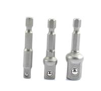 DIYEAH Adaptateur Douille avec Tête Carrée Rallonge pour Perceuse Électrique et Visseuse à Percussion Connecteur Extension Robuste avec Verrouillage à Bille Compatible Outils Électriques