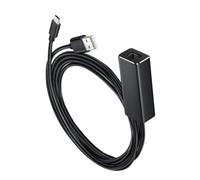 DIYEAH Adaptateur Ethernet Micro USB Rj45 pour TV Stick, Convertisseur Réseau Filaire 100 Mbps, Plug and Play, Noir, Compatibilité, Utilisation Multimédia Efficace