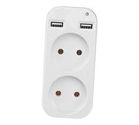 DIYEAH Adaptateur Prise Européenne avec Ports USB Convertisseur de Prise Murale Pratique pour Voyage et Usage Sécurisée et Compacte pour Charge Multiple Appareils