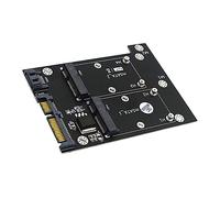 DIYEAH Adaptateur SSD Msata vers Interface 3.0 en Métal Noir LED Bleue, Vitesse de Lecture Jusqu'à 520 Mo/s, sans Pilote Logiciel, Accessoire Informatique Performant
