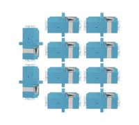 DIYEAH Adaptateurs à Fibre Optique Simplex Monomode 10 Pièces en Plastique Coupleurs Optiques pour Panneaux de Brassage des Pertes D'insertion Usage Professionnel