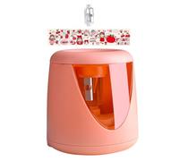 DIYEAH Affûteur Automatique Taille-crayon Électrique pour Garçon et Filles, Abs, Rose, Long Point, Mine Lisse, Batterie Non Incluse, pour Petits Écoliers et Sorties le Paquet à Dos