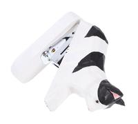 DIYEAH Agrafeuse Mini Animale Bois Agrafeuse Chat Mignonne pour Bureau Accessoire de Bureau Décoratif et Pratique pour Garçon Fille et École Fournitures de Voyage