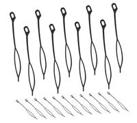 DIYEAH Aiguille à Crochet pour Dreadlocks en Plastique Noir, Lot de 30 Set de Set de Pièces, Robuste et Difficile à Déformer, Accessoire Pratique pour Coiffure et Tissage de Perruques
