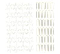 DIYEAH Aiguilles à Quilter en Métal Robustes 23 Mm Dorées Double Épingles pour Couture au Fil Loisirs Créatifs Couture la Main Kit Patchwork 100 Pièces Usage Maison