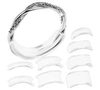 DIYEAH Ajusteur De Taille De Bague Transparent 8 Pièces Unisexe Réglable Coussinets Annulaires Confortables Adaptés pour Réparations Bagues Lâches Usage Quotidien