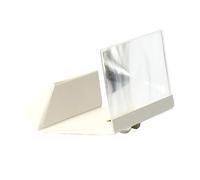 DIYEAH Amplificateur Écran Optique Acrylique Créatif Support de Téléphone Protection Radiations Agrandisseur Écran pour Smartphone Blanc