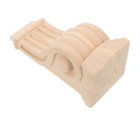 DIYEAH Applique en Bois Sculpté Incrustée, Moulure d'Angle Décorative, Console Murale pour Colonne Romaine, Finition Brute Facile à Peindre, Décoration d'Intérieur Classique, pour