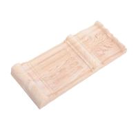 DIYEAH Applique Murale en Bois Non Peint, Sculpture Décorative Colonne Romaine Vintage, Incrustation Sculptée pour Meubles et Armoires, Accessoire Décoratif D’Angle pour Cheminée et