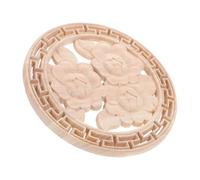 DIYEAH Applique Sculpté avec Motif Floral Applique Décorative pour Porte De Meuble pour Décoration Intérieure