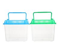 DIYEAH Aquarium pour Tortues en Plastique Ventilation, Grosse Boîte D'élevage pour Reptiles et Animaux Domestiques, Espace Confortable pour Alimentation Vivante Couleur Couleur