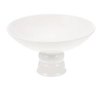 DIYEAH Assiette àssert et Réutilisable en Céramique Blanche à Style Chinois, Bol à Pied Élégant Facile à Nettoyer pour Servir Gâteaux et Chocolats