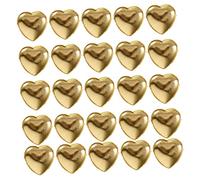 DIYEAH Attaches Décoratives En Forme De Cœur En Laiton Doré 100 Pièces, Rivets Métalliques Pour Loisirs Créatifs, Couture Et Accessoires Personnalisés, Usage Diy Pour Amateurs D'artisanat
