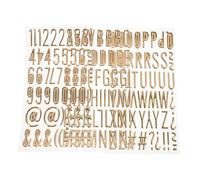 DIYEAH Autocollants Alphabet 3d Dorés Chiffre 3 Feuilles Lettres En Mousse Loisirs Créatifs Scrapbooking Décoration Personnalisée Artistique