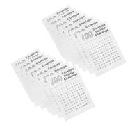 DIYEAH Autocollants Numériques Ronds 1 CM Imperméables et Auto-Adhésifs Lot de 25 Feuilles Numérotées de 1 à 100 pour Organisation Scolaire Loisirs Créatifs et Numérotation