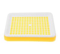 DIYEAH Bac à Litière Rectangulaire Usage Polyvalent en Plastique Design Séparateur pour Lapins et Petits Animaux pour Cages d'animaux Domestiques