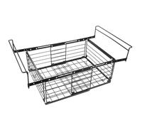 DIYEAH Bac de rangement pour congélateur profond : bac de rangement pour congélateur profond, panier suspendu en métal empilable pour étagères d'armoires de réfrigérateur