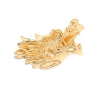 DIYEAH Baguette de détection en cuivre professionnelle avec tête de dragon dorée outil précis pour chasse aux fantômes détection énergie recherche objets perdus