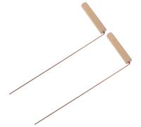 DIYEAH Baguettes de Sourcier Portables en Laiton pour Détection d'eau et Recherche d'or Kit 2 Pièces Tiges Longues Légères et Robustes Outil de Divination Extérieur pour Camping et