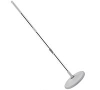 DIYEAH Balai Rotatif Ménager Détachable en Microfibre Gris Blanc, Serpillière Ronde Absorbante Humide/sec Séparation des Eaux Usées, Manche Antidérapant, Ensemble pour Nettoyage Parquet