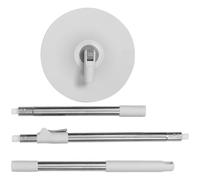 DIYEAH Balai Serpillière Rotatif 1 Manche Gris Blanc Tête Ronde Microfibre Détachable, Balai Essoreur pour Nettoyage Sols Humides et Secs, Ensemble Serpillière Maison pour Carrelage