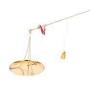 DIYEAH Balance Mini Cuivre Traditionnelle Chinoise Portable pour Pesée Précise de Médicaments Épices et Bijoux Compacte pour Usage Domestique et Professionnel