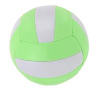 DIYEAH Ballon de Volley-Ball D'entraînement Souple Taille 5, Matière Épaisse Solide, Couleurs Macaron Vert et Blanc, Ballon Gonflable Intérieur Polyvalent pour Compétition et