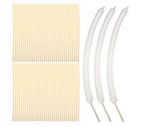 DIYEAH Ballons Longs Transparents 1.8G en Latex Mat - 100 Pièces - Ballons Modelables pour Fête D’Anniversaire Garçon et Filles, Décorations DIY, Mariages et Festivals