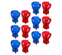 DIYEAH Ballons Moufles de Boxe Gonflables 12 Pcs Décorations Fête Thème Boxe Couleurs Rouge et Bleu Réutilisables Anniversaire Garçons et Événements Sportifs