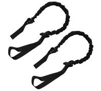 DIYEAH Bande Élastique de Fitness Double Noire, Sangle de Renforcement pour Tout Le Corps, Accessoire D’entraînement Abdominal Résistance pour Gym à Domicile et Musculation Sportive