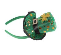 DIYEAH Bandeau pour Fête Saint-patrick Petit Chapeau Trèfle Vert, Accessoire Photo Festif pour Cheveux Femme, Décoration Capillaire en Satin, 1 Pièce, pour Festival et Événement
