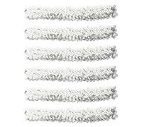 DIYEAH Bandeaux à Paillettes Argentés Accessoire Coiffure Élégant Serrage-tête Élastique Confortable Lot de 12 pour Femmes pour Usage Quotidien et Photos