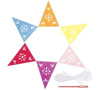 DIYEAH Banderole Mexicaine Feutre Non Tissé Décoration Fiesta Carnaval Colorée pour Fête Anniversaire et Journée des Morts Bannière Festive pour Intérieur et Extérieur