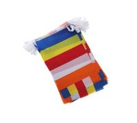 DIYEAH Bannière Bouddhiste Cinq Couleurs Polyester, Drapeau de Prière Suspendu, Décoration Spirituelle pour Temple, Usage Intérieur et Extérieur,