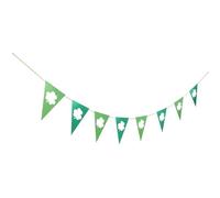 DIYEAH Bannière Trèfle Saint-Patrick 3 Mètres Décoration Suspendue Spirale à Quatre Feuilles Accessoire Fête Réutilisable pour Intérieur et Extérieur Ambiance Irlandaise Festive