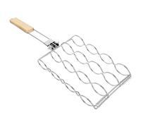 DIYEAH Barbecue Pliable Portable Robuste pour Maïs Saucisses et Viande Accessoire Extérieur Polyvalent pour Grillades Maison et Pique-