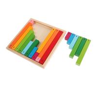 DIYEAH Barres Numériques Montessori en Bois Colorées, Matériel de Mathématiques Éducatif pour Apprentissage Préscolaire, Barres D'entraînement Comptage pour École Maternelle, Outils