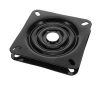 DIYEAH Base Pivotante Carrée 12,7 Cm Épaisseur 2 Mm en Métal Noir, Mécanisme Pivotant à Roulement à Billes 360° pour Tabouret de Bar et Chaise Pivotante, Usage Polyvalent Mobilier Maison